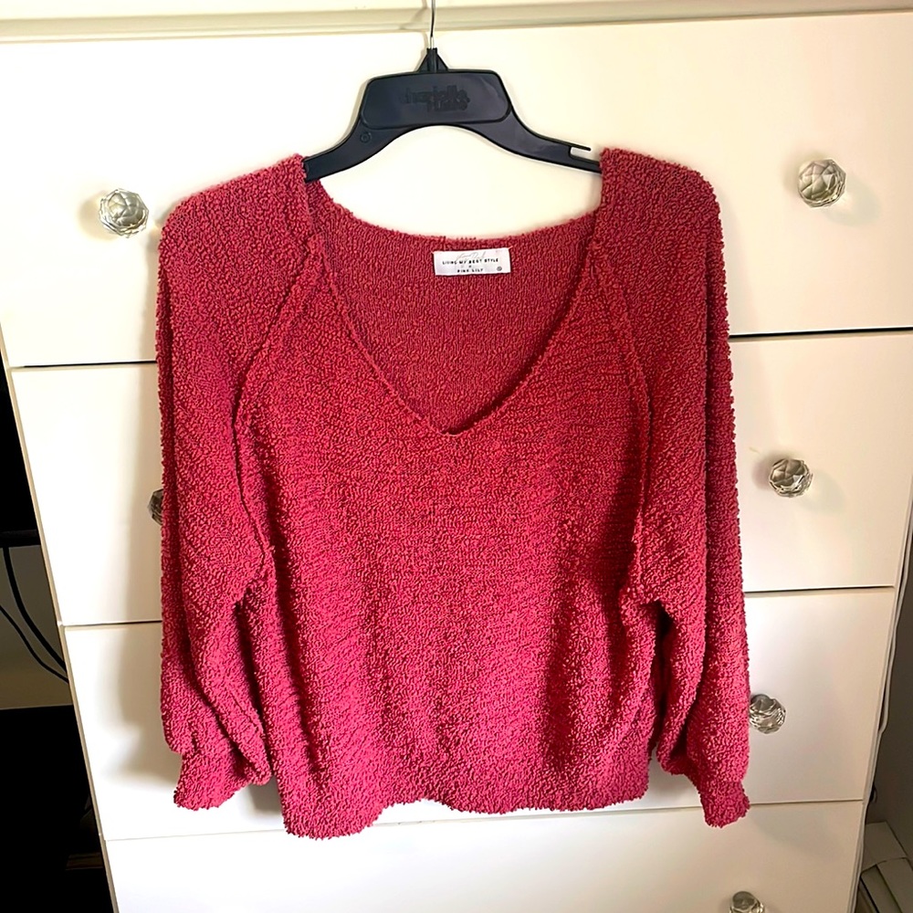 LIVING MY BEST STYLE X PINK LILY Jake Popcorn Blouse
